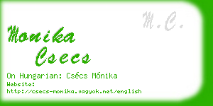 monika csecs business card